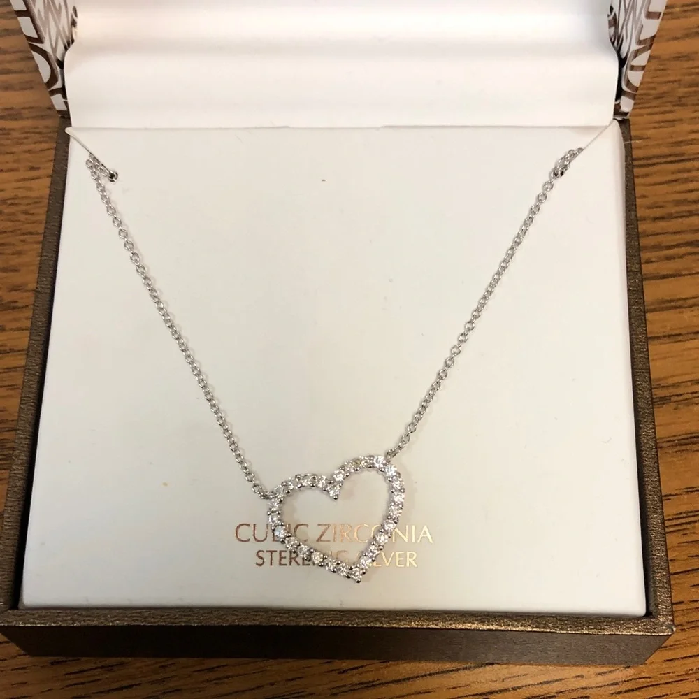 Giani Bernini Sterling Silver Heart Necklace - Picture 2 of 4
